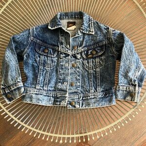 Vintage Lee Kids Denim Trucker Jacket  size 5
